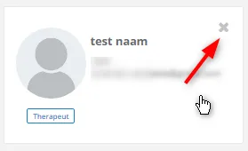 Capture d’écran : Cliquez sur la croix qui apparaît en haut à droite.