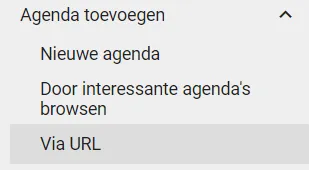 Bildschirmfoto: Rufen Sie https://calendar.google.com/calendar/r/settings auf und klicken Sie unter Kalender hinzufügen…