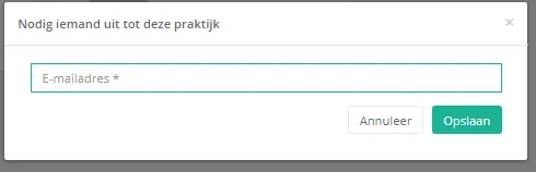 Bildschirmfoto: Geben Sie das e-mailadres der Person ein, die Sie hinzufügen möchten.