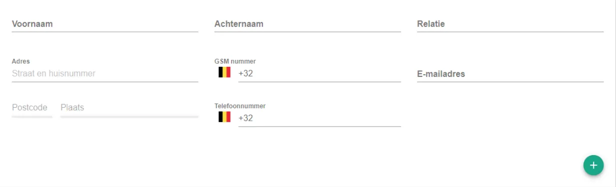 Bildschirmfoto: Tragen Sie die Kontaktdaten ein.